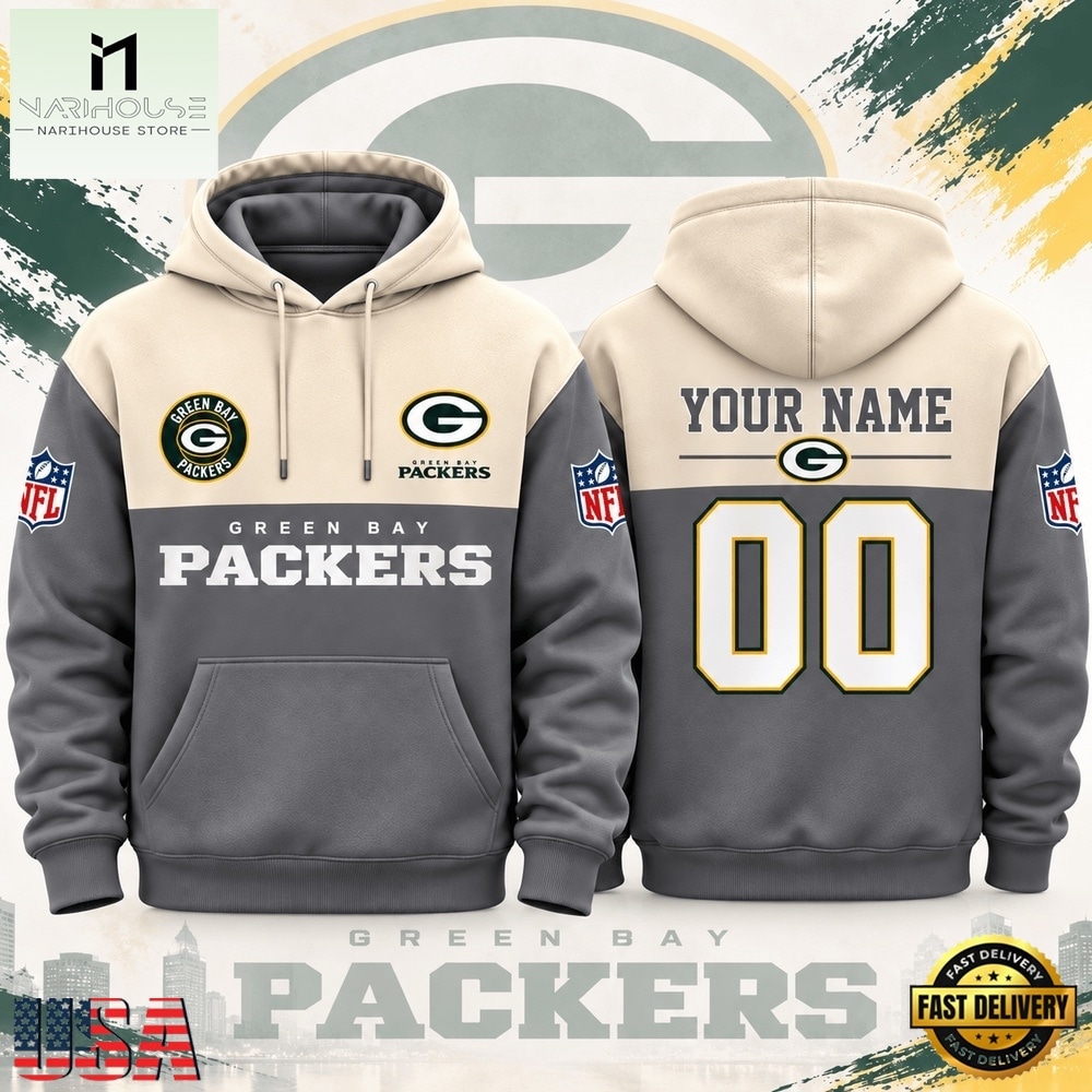 Green Bay Packers NFL Custom Varsity Colorblock Pullover Hoodie, NFL Sporty Shirt Green Bay Packers NFL Custom Varsity Colorblock Pullover Hoodie, NFL Sporty Shirt