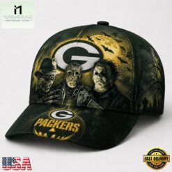 Green Bay Packers NFL Horror Night Halloween 2026 Design Classic Cap, NFL Trendy Cap Green Bay Packers Nfl Horror Night Halloween 2026 Design Classic Cap