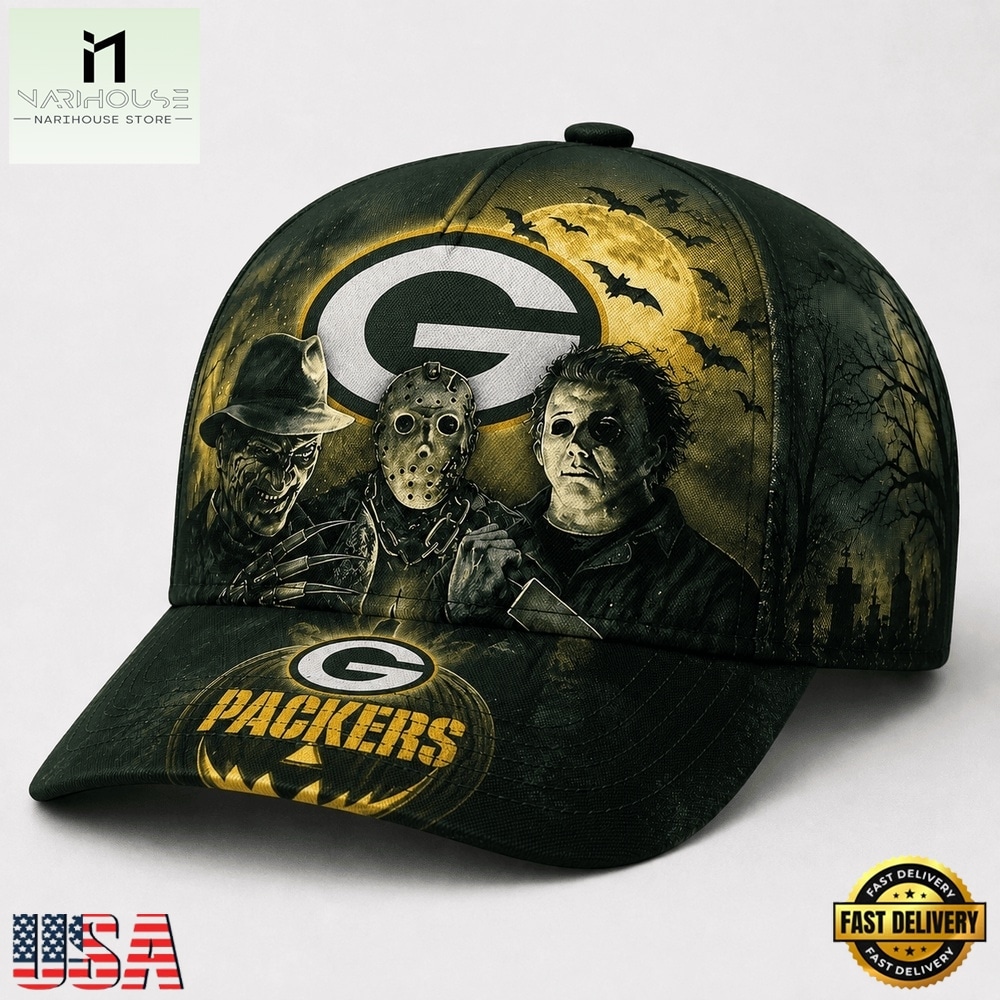 Green Bay Packers NFL Horror Night Halloween 2026 Design Classic Cap, NFL Trendy Cap Green Bay Packers NFL Horror Night Halloween 2026 Design Classic Cap, NFL Trendy Cap