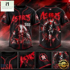 Houston Astros x Slipknot Stadium Tour 2027 Limited Edition Baseball Jersey, Concert Baseball Jersey Houston Astros X Slipknot Stadium Tour 2027 Limited Edition Baseball Jersey