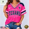 Houston Texans 2026 NFL Pink Breast Cancer Awareness V neck T Shirt, Trendy NFL V Neck Tee 3 Houston Texans 2026 NFL Pink Breast Cancer Awareness V neck T Shirt, Trendy NFL V Neck Tee Houston Texans 2026 Nfl Pink Breast Cancer Awareness V Neck T Shirt