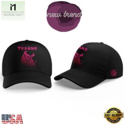 Houston Texans CANCER AWARENESS MONTH 2026 Cap, Trending Cap Style Houston Texans Cancer Awareness Month 2026 Cap