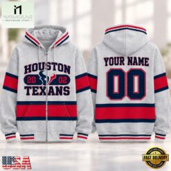 Houston Texans NFL Varsity Stripe Zip Hoodie, NFL Sporty Shirt Houston Texans Nfl Varsity Stripe Zip Hoodie