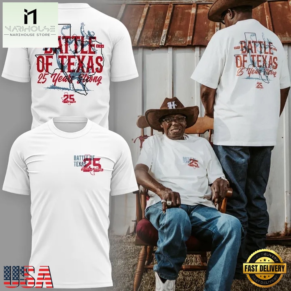 Houston Texans vs Cowboys Matchup Battle of Texas 25 Years Strong T Shirt, Hot 3D Shirt Trend Houston Texans vs Cowboys Matchup Battle of Texas 25 Years Strong T Shirt, Hot 3D Shirt Trend