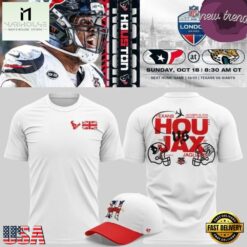 Houston Texans x Jacksonville Jaguars London Games 2026 T Shirt, Hot 3D Shirt Trend Houston Texans X Jacksonville Jaguars London Games 2026 T Shirt