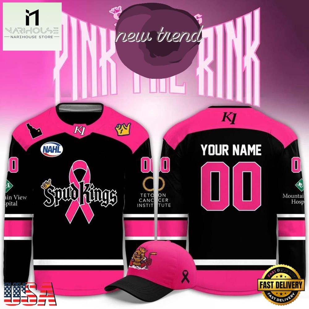 Idaho Falls Spud Kings 2026 Pink In The Rink Limited Edition Custom Hockey Jersey, Hot 3D Shirt Trend Idaho Falls Spud Kings 2026 Pink In The Rink Limited Edition Custom Hockey Jersey, Hot 3D Shirt Trend