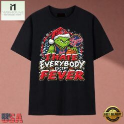 Indiana Fever I Hate Everybody Except Fever Grinch Christmas T Shirt, Stylish 2D Graphic Shirt Indiana Fever I Hate Everybody Except Fever Grinch Christmas T Shirt