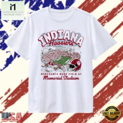 Indiana Hoosiers Merchants Bank Field at Memorial Stadium T Shirt, Stylish 2D Graphic Shirt Indiana Hoosiers Merchants Bank Field AT Memorial Stadium T Shirt