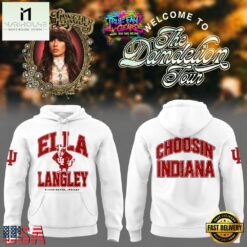 Indiana Hoosiers x Ella Langley Choosin Indiana The Dandelion Tour 2026 Hoodie, Popular 3D Music Tee Indiana Hoosiers X Ella Langley Choosin Indiana The Dandelion Tour 2026 Hoodie