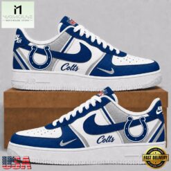 Indianapolis Colts 2026 NFL Team Air Force 1 Shoes Sneakers, NFL Team AF1 Shoes Indianapolis Colts 2026 Nfl Team Air Force 1 Shoes Sneakers