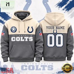 Indianapolis Colts NFL Custom Varsity Colorblock Pullover Hoodie, NFL Sporty Shirt Indianapolis Colts Nfl Custom Varsity Colorblock Pullover Hoodie