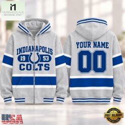 Indianapolis Colts NFL Varsity Stripe Zip Hoodie, NFL Sporty Shirt Indianapolis Colts Nfl Varsity Stripe Zip Hoodie