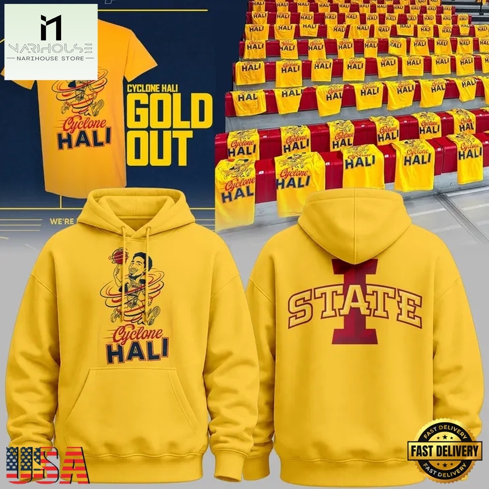 Iowa State Men's Basketball Cyclone Hali Gold Out 2026 Limited Edition Hoodie, Hot 3D Shirt Trend Iowa State Men's Basketball Cyclone Hali Gold Out 2026 Limited Edition Hoodie, Hot 3D Shirt Trend