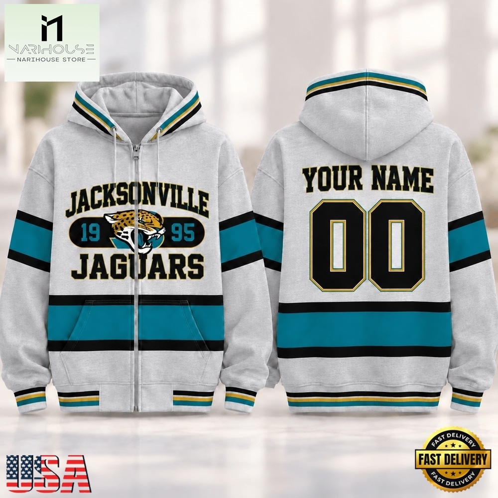 Jacksonville Jaguars NFL Varsity Stripe Zip Hoodie, NFL Sporty Shirt Jacksonville Jaguars NFL Varsity Stripe Zip Hoodie, NFL Sporty Shirt