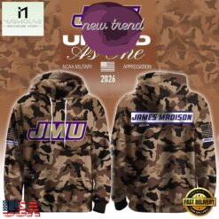 James Madison Dukes Football x Military Appreciation 2026 Limited Edition Hoodie, Hot 3D Shirt Trend James Madison Dukes Football X Military Appreciation 2026 Limited Edition Hoodie