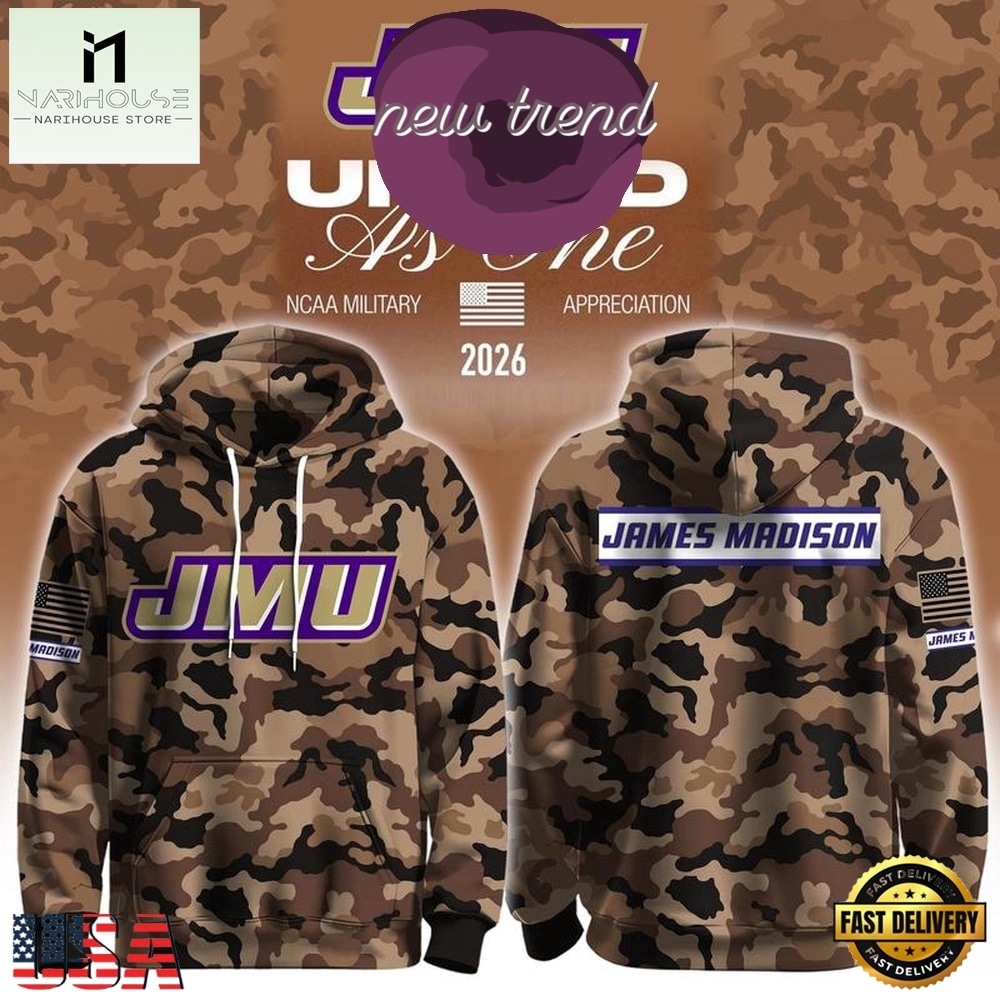 James Madison Dukes Football x Military Appreciation 2026 Limited Edition Hoodie, Hot 3D Shirt Trend James Madison Dukes Football x Military Appreciation 2026 Limited Edition Hoodie, Hot 3D Shirt Trend