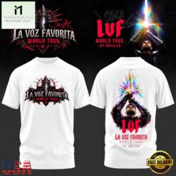 Jay Wheeler La Voz Favorita World Tour White 3D Shirt, Popular 3D Music Tee Jay Wheeler LA Voz Favorita World Tour White 3D Shirt