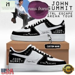 John Summit CTRL ESCAPE Arena Tour 2026 Air Force 1 Shoes Sneakers, Music Artist AF1 Shoes John Summit Ctrl Escape Arena Tour 2026 Air Force 1 Shoes Sneakers