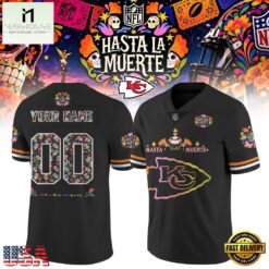 Kansas City Chiefs NFL Hasta la Muerte 2026 Personalized Football Jersey, Trending Football Shirt Kansas City Chiefs Nfl Hasta LA Muerte 2026 Personalized Football Jersey