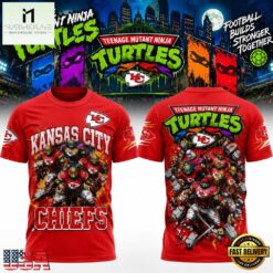 Kansas City Chiefs x Teenage Mutant Ninja Turtles 2026 Graphic T Shirt, Popular 3D Music Tee Kansas City Chiefs X Teenage Mutant Ninja Turtles 2026 Graphic T Shirt