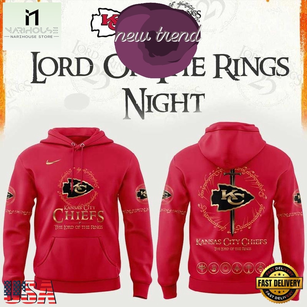Kansas City Chiefs x The Lord of the Rings 2026 Limited Edition Hoodie, Hot 3D Shirt Trend Kansas City Chiefs x The Lord of the Rings 2026 Limited Edition Hoodie, Hot 3D Shirt Trend