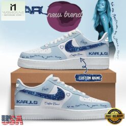 KaRol G Album NO ME ARREPIENTO DE SENTIR TANTO Personalized Air Force 1 Shoes Sneakers, Music Artist AF1 Shoes Karol G Album NO ME Arrepiento DE Sentir Tanto Personalized Air Force 1 Shoes Sneakers