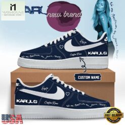 KaRol G Album NO ME ARREPIENTO DE SENTIR TANTO Signed Air Force 1 Shoes Sneakers, Music Artist AF1 Shoes Karol G Album NO ME Arrepiento DE Sentir Tanto Signed Air Force 1 Shoes Sneakers