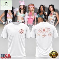 KATSEYE The Wildworld Tour Signed T Shirt, Popular 3D Music Tee Katseye The Wildworld Tour Signed T Shirt