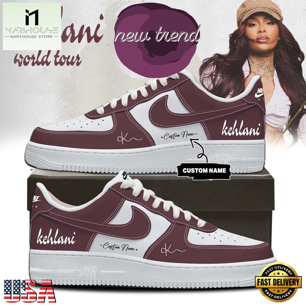 Kehlani World Tour 2026 Limited Edition 2026 Custom Name Air Force 1 Shoes Sneakers, Music Artist AF1 Shoes Kehlani World Tour 2026 Limited Edition 2026 Custom Name Air Force 1 Shoes Sneakers, Music Artist AF1 Shoes