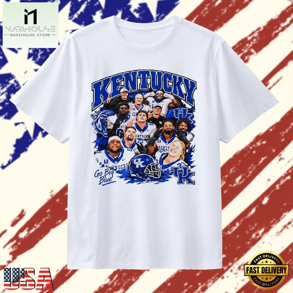 Kentucky Wildcats Go Big Blue Team UK Football T Shirt, Stylish 2D Graphic Shirt Kentucky Wildcats Go Big Blue Team UK Football T Shirt, Stylish 2D Graphic Shirt
