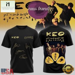 KEO Put A Smile On For Me Tour Signed 2026 Black 3D Shirt, Popular 3D Music Tee Keo Put A Smile ON For ME Tour Signed 2026 Black 3D Shirt
