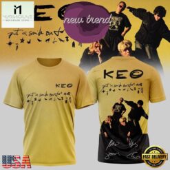 KEO Put A Smile On For Me Tour Signed 2026 Yellow T Shirt, Popular 3D Music Tee Keo Put A Smile ON For ME Tour Signed 2026 Yellow T Shirt