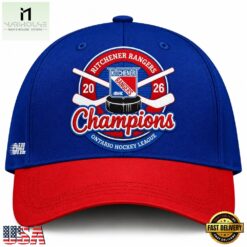 Kitchener Rangers 2026 OHL Champions Limited Cap, Trending Cap Style Kitchener Rangers 2026 Ohl Champions Limited Cap