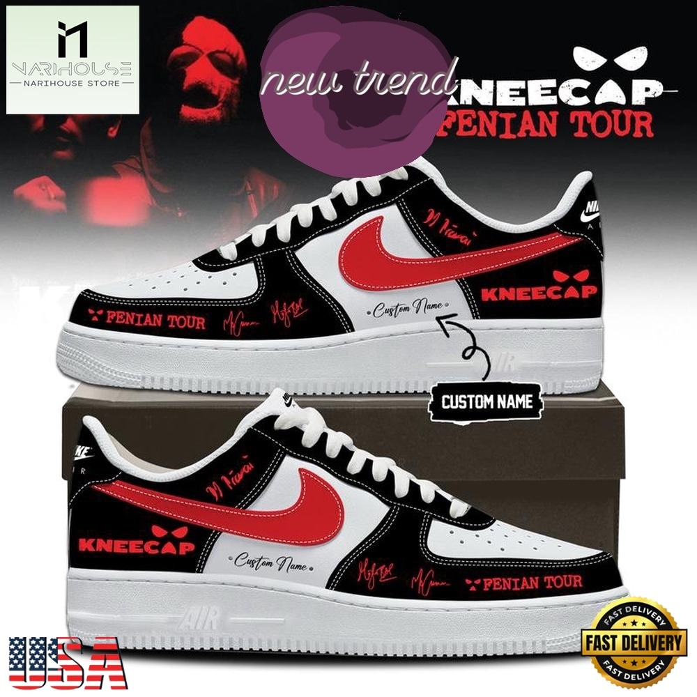 Kneecap Band FENIAN TOUR 2026 Custom Name Air Force 1 Shoes Sneakers, Music Artist AF1 Shoes Kneecap Band FENIAN TOUR 2026 Custom Name Air Force 1 Shoes Sneakers, Music Artist AF1 Shoes