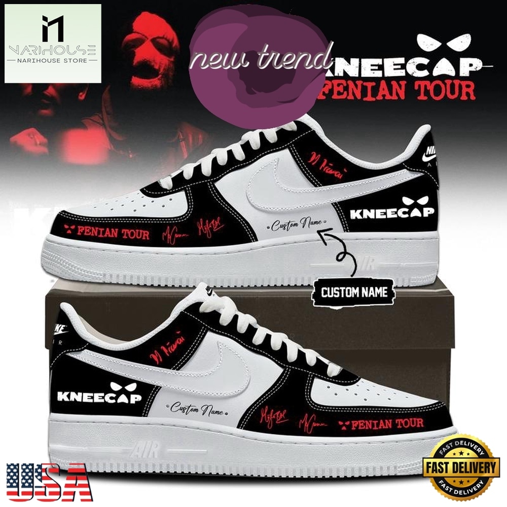 Kneecap Band FENIAN TOUR 2026 Personalized Air Force 1 Shoes Sneakers, Music Artist AF1 Shoes Kneecap Band FENIAN TOUR 2026 Personalized Air Force 1 Shoes Sneakers, Music Artist AF1 Shoes