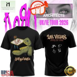 Korn Euro Tour 2026 Schedule List Graphic Black T Shirt, Popular 3D Music Tee Korn Euro Tour 2026 Schedule List Graphic Black T Shirt