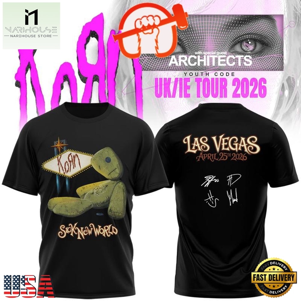 Korn Euro Tour 2026 Schedule List Graphic Black T Shirt, Popular 3D Music Tee Korn Euro Tour 2026 Schedule List Graphic Black T Shirt, Popular 3D Music Tee