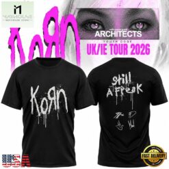 Korn Euro Tour Black T Shirt, Popular 3D Music Tee Korn Euro Tour Black T Shirt