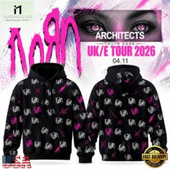 Korn UK IE Tour 2026 Limited Edition Hoodie, Popular 3D Music Tee Korn UK IE Tour 2026 Limited Edition Hoodie