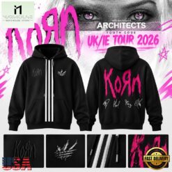 Korn UK IE Tour 2026 Limited Edition Signature Hoodie Shirt, Popular 3D Music Tee Korn UK IE Tour 2026 Limited Edition Signature Hoodie Shirt