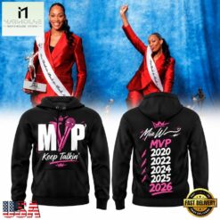 Las Vegas Aces A’ja Wilson’s 2026 WNBA 5x MVP Keep Talkin Hoodie, Hot 3D Shirt Trend Las Vegas Aces A JA Wilson S 2026 Wnba 5X Mvp Keep Talkin Hoodie