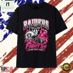 Las Vegas Raiders fight too no one fights alone T Shirt, Stylish 2D Graphic Shirt Las Vegas Raiders Fight Too NO One Fights Alone T Shirt