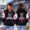 Las Vegas Raiders NFL Breast Cancer Awareness Hoodie, Faith Strength Football 3D Shirt, NFL Sporty Shirt Las Vegas Raiders Nfl Breast Cancer Awareness Hoodie Faith Strength Football 3D Shirt
