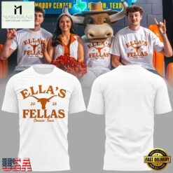 Limited Edition Ella's Fellas x Texas Longhorns T Shirt, Hot 3D Shirt Trend Limited Edition Ella S Fellas X Texas Longhorns T Shirt