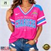 Los Angeles Chargers 2026 NFL Pink Breast Cancer Awareness V neck T Shirt, Trendy NFL V Neck Tee Los Angeles Chargers 2026 Nfl Pink Breast Cancer Awareness V Neck T Shirt