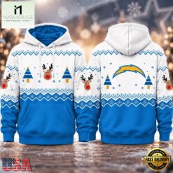 Los Angeles Chargers NFL Christmas Game Day Hoodie Shirt, NFL Sporty Shirt Los Angeles Chargers Nfl Christmas Game Day Hoodie Shirt