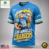 Los Angeles Chargers NFL Popeye Bold Cartoon Athletes 3D T Shirt, NFL Sporty Shirt Los Angeles Chargers Nfl Popeye Bold Cartoon Athletes 3D T Shirt