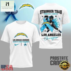 Los Angeles Chargers NFL Prostate Cancer Awareness Month 3D Shirt, NFL Sporty Shirt Los Angeles Chargers Nfl Prostate Cancer Awareness Month 3D Shirt