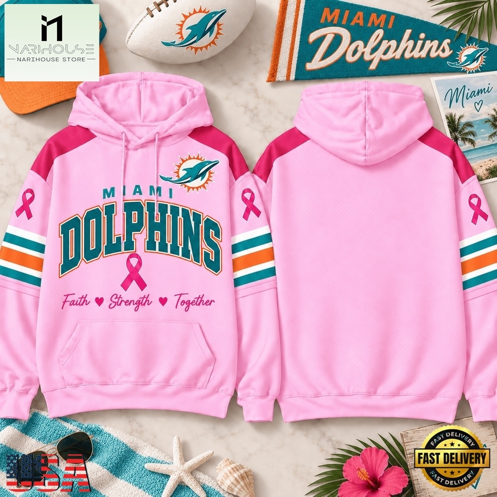 Miami Dolphins 2026 NFL Breast Cancer Awareness Game Day Hoodie Shirt, NFL Sporty Shirt Miami Dolphins 2026 NFL Breast Cancer Awareness Game Day Hoodie Shirt, NFL Sporty Shirt