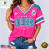 Miami Dolphins 2026 NFL Pink Breast Cancer Awareness V neck T Shirt, Trendy NFL V Neck Tee 2 Miami Dolphins 2026 NFL Pink Breast Cancer Awareness V neck T Shirt, Trendy NFL V Neck Tee Miami Dolphins 2026 Nfl Pink Breast Cancer Awareness V Neck T Shirt